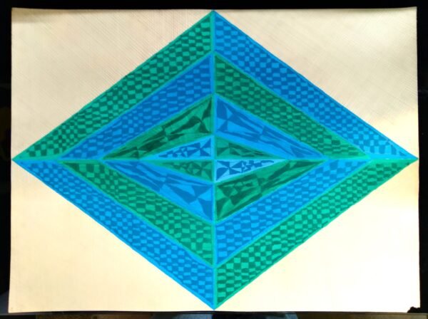 Diamond of Blue and Green