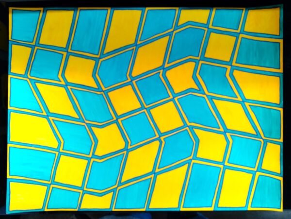 Yellow, Blue, and Turquoise